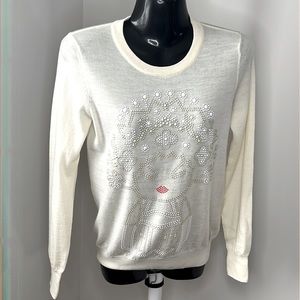 Markus Lupfer women sweater in cream color. Size small